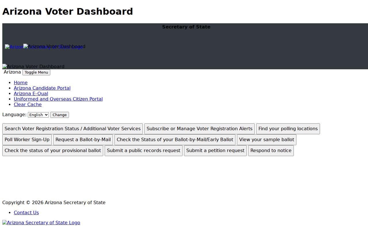 Queen Creek residents directory Arizona voter information portal