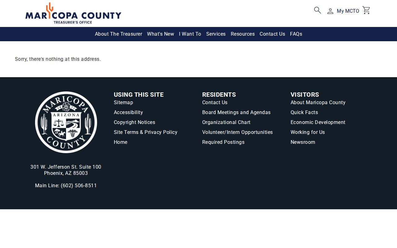 Queen Creek ZIP code directory view of the Maricopa County parcel tax search